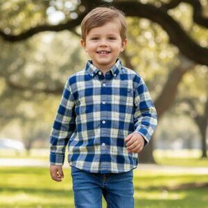 Mayoral Plaid Button-Up Shirt size 4T